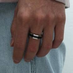 Cheap Men Rings Shein Men Two Tone Ring