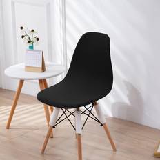 Stolsöverdrag Shein 1pc Slipcover, Minimalist Stolsöverdrag Svart