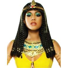 Royal - Women Long Wigs Goddessey Cleopatra Wig,Black,Standard