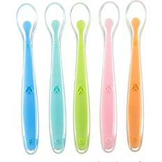 Barn- & Babytillbehör Shein 1pc Random Color 1st Stage Baby Silicone Spoon,soft Tip Safe Baby Feeding Spoon,self-feeding Training Spoon,utensils For Kids Toddlers