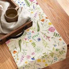 Textiles Shein Floral Pattern Polyester Table Runner Tablecloth Multicolour