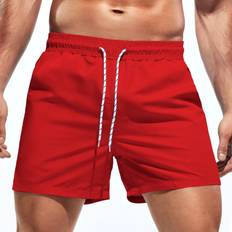 Swimming Trunks Shein Manfinity Men Solid Swim Trunks