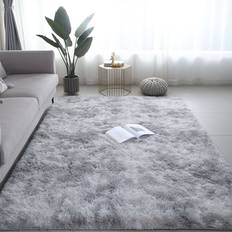 Shein Polyester Tie Dye Rug For Living Room Grey