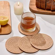 Gröna Glasunderlägg Shein 4pcs/set Minimalist Glasunderlägg