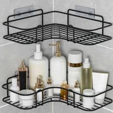 Järn Duschkorgar & Tvålhyllor Shein 1pc Bathroom Shelf, Shower Caddy Rack, Bathroom Kitchen No-Drill Triangle Storage Rack)