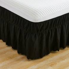 Black Valance Sheets Shein Black Ruffle Bed Skirt Set Of 1 Valance Sheet Black