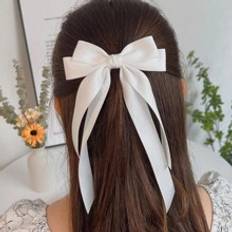 Alligator clip Shein 1pc Women Solid Bow Elegant Alligator Hair Clip, For Daily Life