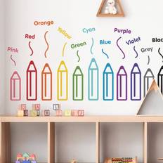 Shein 2pcs PVC Wall Sticker Set
