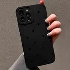 Shein Heart Pattern Liquid Silicone Case for iPhone/Samssung