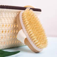 1pc Wooden Bath Brush, Minimalist Bath Body Brush