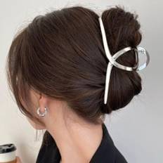 Shein 1pc Women Criss Cross Casual Hair Claw Daily Life