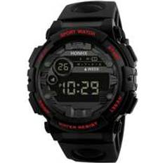 Shein HONHX 1pc Kids Rubber Sporty Round Digital Watch For Daily Life