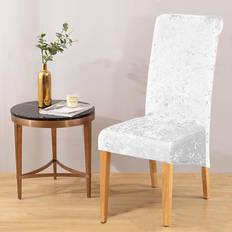 Loose Chair Covers Shein Jacquard Dining Slipcover Loose Chair Cover White