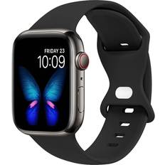 1pc Black Fashionable Soft Strap Butterfly Band