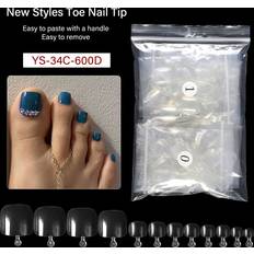 Shein 600pcs/pack Short Self-adhesive Nail Stickers Colors