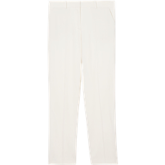 Suit Trousers - White COS Low Rise Straight Leg Crepe Trousers - Off White