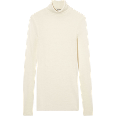 COS Merino Wool Turtleneck Top - White