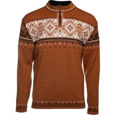 Dale of Norway Blyfjell Men's Knit Sweater - Copper Offwhite Coffee Redrose