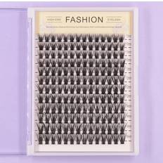 Shein 12 Rows Of Natural Thick Individual Cluster False Eyelashes For Layering