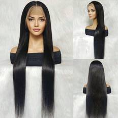 Hårprodukter Shein Transparent Lace Straight 13 X 4 Front Human