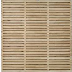 Contemporary Double Slatted Fence 5pcs