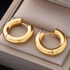 Shein 1pc 316L Stainless Steel Simple Earrings For Women Couples Vintage Temperament Jewelry Gifts
