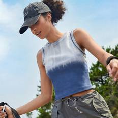 Hiking Tank Tops Shein Retro American Style Tight-fitting Sleeveless Vest - Washed Out Look