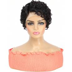 Shein 13 X 4 X 1 T-Part Lace Short Curly Human Hair Wig