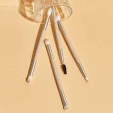 Shein Glam 101 Eye Essentials Brush Set With Bag Synthetic Portable Makeup Brushes Set Eyeshadow Blending Pointed Eye Makeup Brushes Makeup Brush Organizer