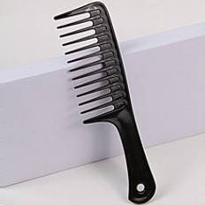Shein Plastic Black Wide Toothed Comb Set