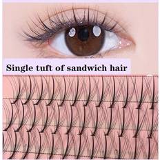 Cosmetics Shein 1 Box Of 60 Clusters Single Cluster Eyelashes In Sections, Super Natural And Curl Upward, Suitable For Daily Use Or Dating Makeup
