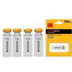 Shein 1pc KODAK K122 Metal USB Flash Drive 128GB 64GB 32GB Memory Stick Pen Drive USB2.0 Pendrive gift for Halloween