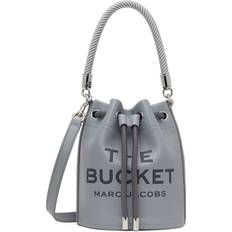 Plata Bolsos Cubo Marc Jacobs The Leather Bucket Bag - Wolf Grey