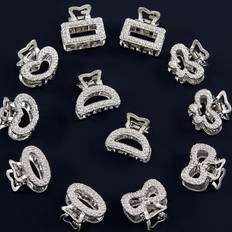 Shein 12pcs Matte Texture Alloy Hairpins Clip