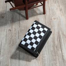 Shein Men Checkered Print Fold Over Small Wallet Pocket Wallet