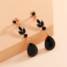 Shein Rhinestone Decor Clip On Earrings