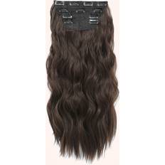 Hair extensions Shein 4PCS Clip Hair Extensions 20inch Wavy Hair Extensions Clip