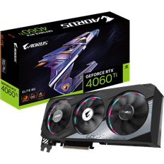 8 GB Graphics Cards Gigabyte AORUS GeForce RTX 4060 Ti ELITE 2xHDMI 2xDP 8GB