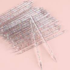 Shein 50pcs Clear Sticks For Nails Cuticle Pusher Remover