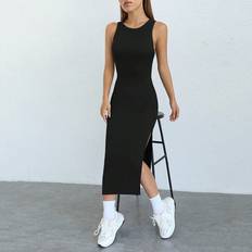 Shein Midikleider Shein EZwear Solid Split Thigh Tank Dress