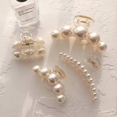Hårspännen Shein Pearl Hair Claw Clip, Hair Clips Strong Hold