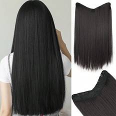 Shein 16 Inch 20 Inch 24 Inch Straight Brown Black Synthetic V Hair Extension