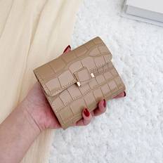 Gröna Plånböcker Shein Crocodile Embossed Small Wallet Coin Pocket Small Purse Bifold Slim