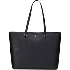 Baklomme Totevesker Lauren Ralph Lauren Karly Crosshatch Large Tote - Black