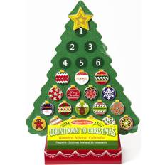 Advent Calendars Melissa & Doug Countdown to Christmas Wooden Seasonal Calendar