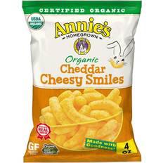 Annies Homegrown Organic Cheddar Cheesy Smile Puffs 113g 1pack