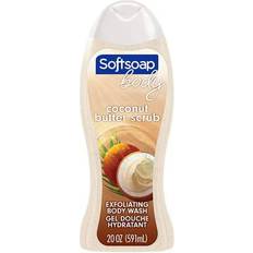 Softsoap Exfoliating Scrub Body Wash Coconut Butter Scent 20fl oz