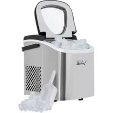 Ice Makers Deco Chef compact countertop ice maker 26lbs/24hrs 9 cubes/6 min stainless steel