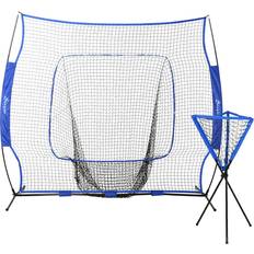 Batting Cages & Nets Soozier Baseball Practice Set w/ Catcher Net And Tee Stand For Pitching Fielding