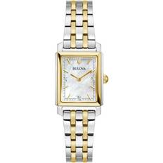 Bulova Rannekellot Bulova 96P245 Sutton Diamond Bracelet Watch, Silver/Blue Mother-Of-Pearl Silver/BlueMother-Of-Pearl